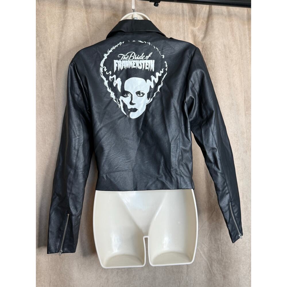 Unique Vintage Universal Monsters Bride of Frankenstein Leather Jacket M NWOT - Picture 5 of 7